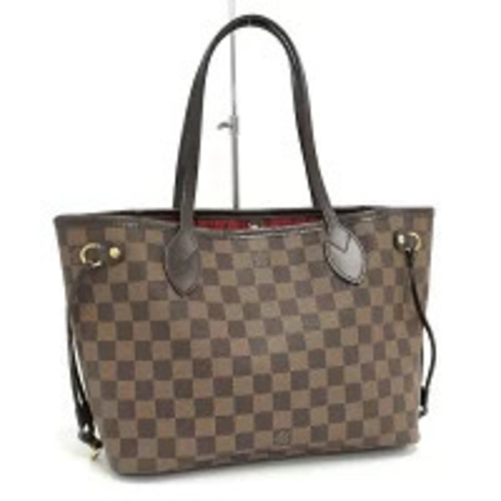 LOUIS VUITTON Neverfull Tote Bag Damier Ebene Brown